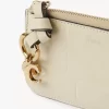 Alphabet wallet in croco-effect leather