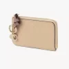 Alphabet wallet in grained leather