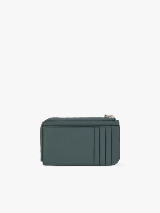 Alphabet wallet in grained leather