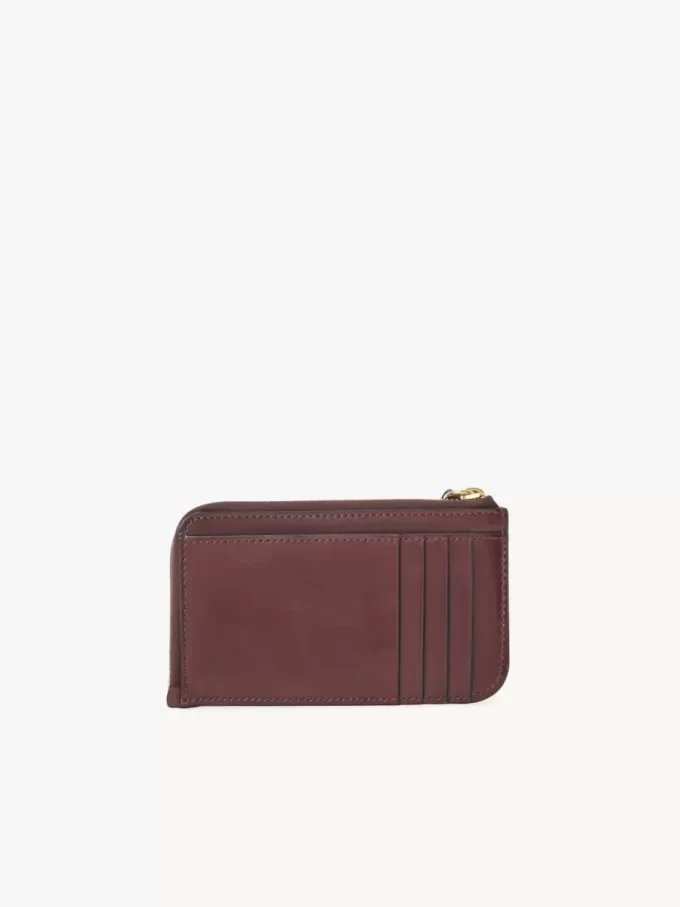 Alphabet wallet in shiny leather