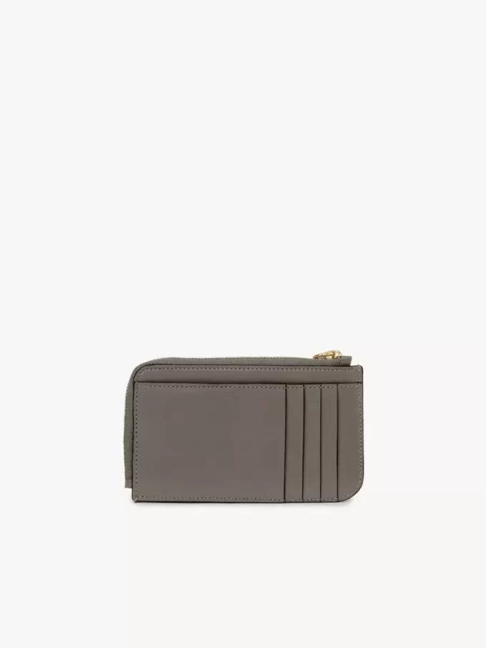 Alphabet wallet in shiny leather