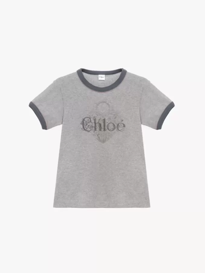 Baby fit logo T-shirt in cotton jersey