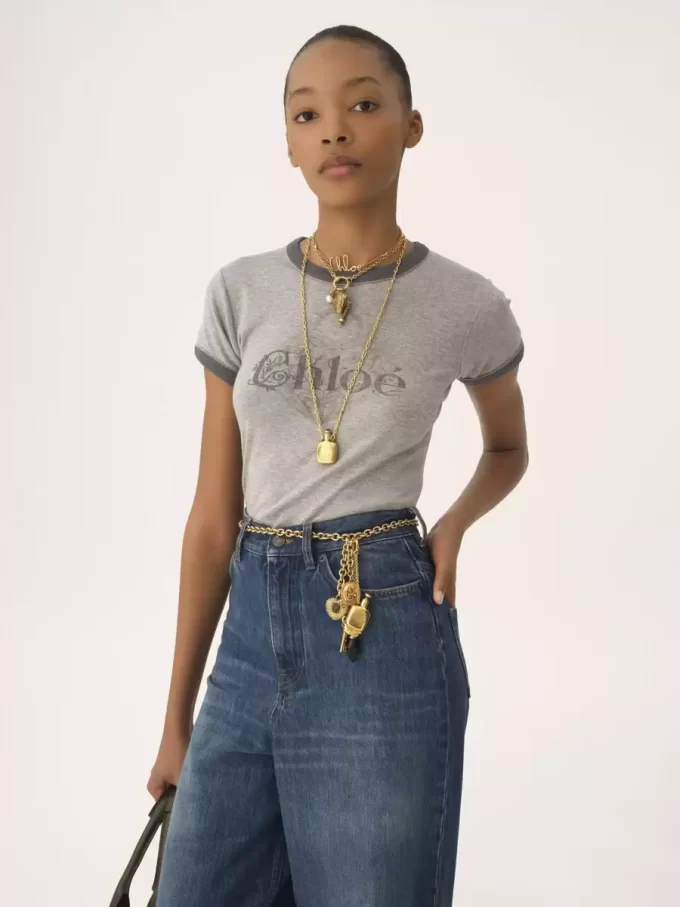 Baby fit logo T-shirt in cotton jersey