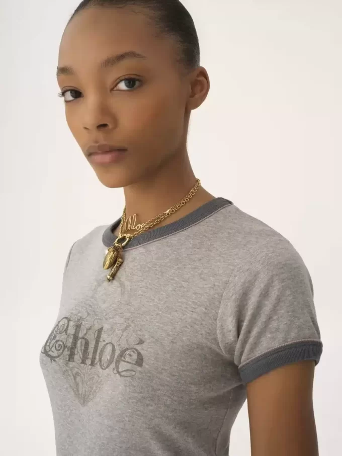 Baby fit logo T-shirt in cotton jersey