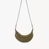 Banana cross-body bag in grained leather