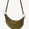 Banana cross-body bag in grained leather