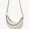 Banana cross-body bag in grained leather