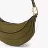 Banana cross-body bag in grained leather