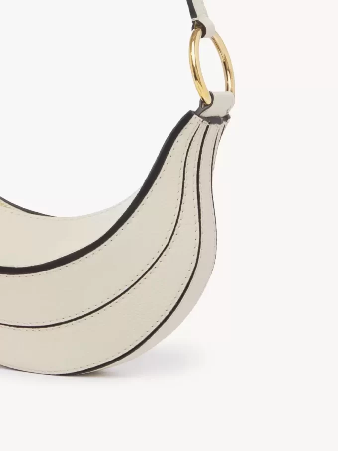 Banana cross-body bag in grained leather