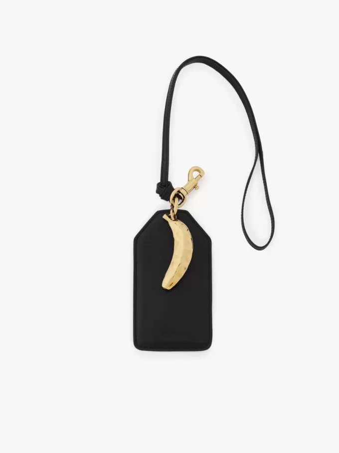 Banana tag in shiny leather