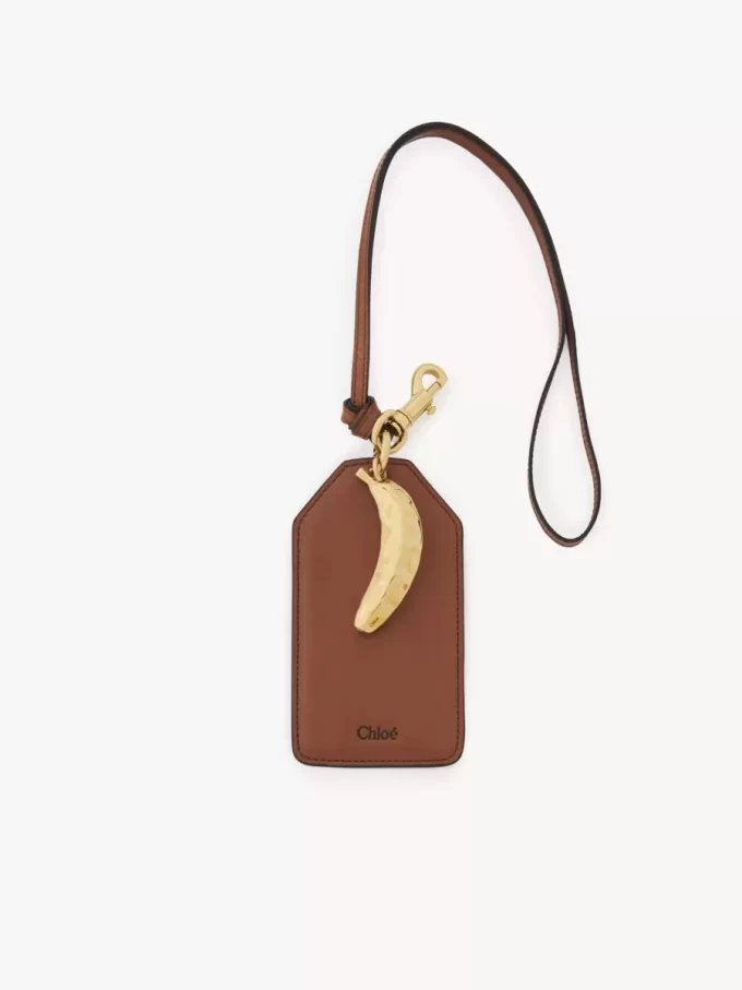 Banana tag in shiny leather