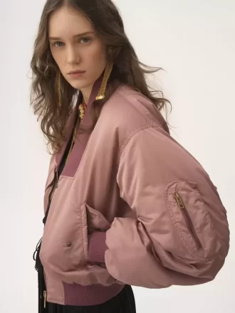 Bomber jacket in nylon