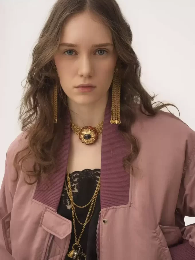 Bomber jacket in nylon