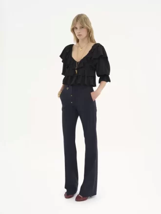 Boyish tailored pants in stretch wool