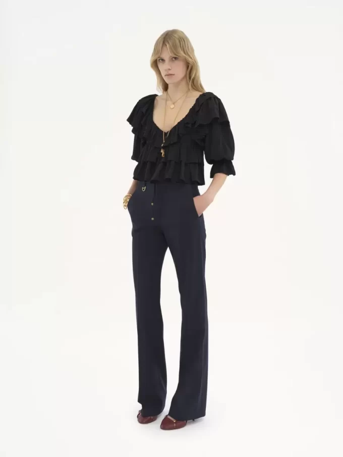 Boyish tailored pants in stretch wool