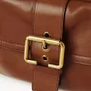 Camera bag in shiny leather