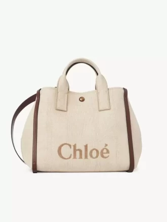 Chloé Carry tote bag in raffia-effect fibers