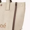 Chloé Carry tote bag in raffia-effect fibers