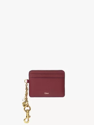 Chloé Charms card holder in grained leather
