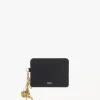 Chloé Charms card holder in grained leather