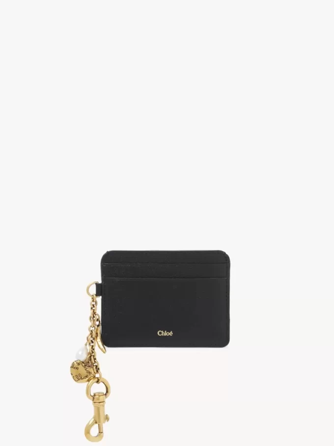 Chloé Charms card holder in grained leather
