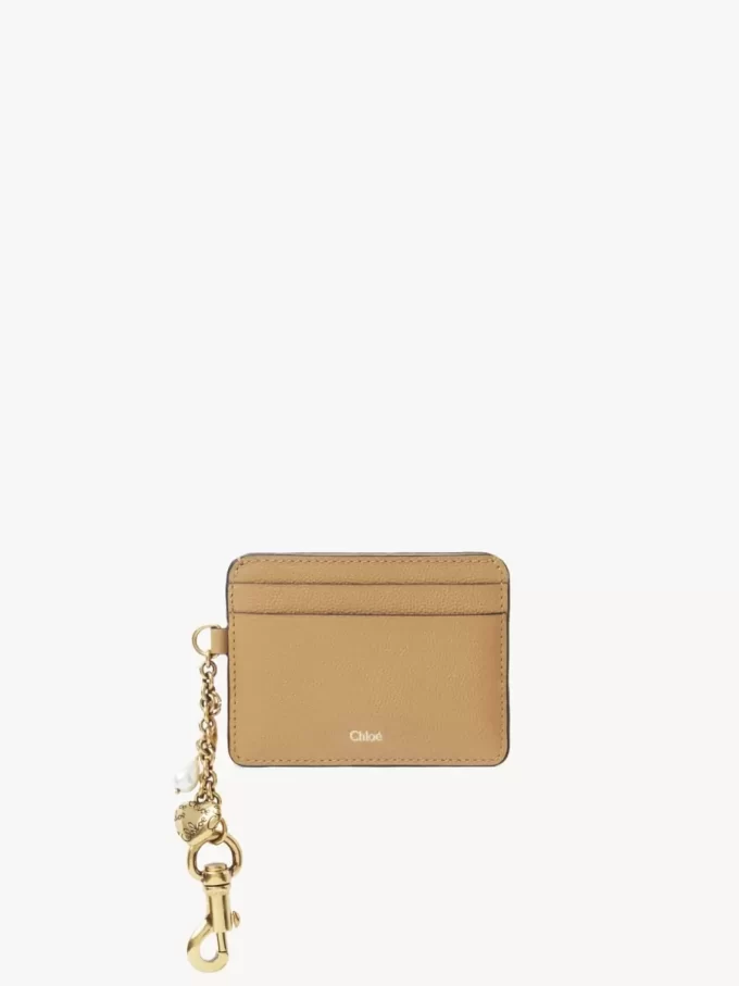 Chloé Charms card holder in grained leather