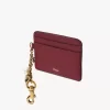 Chloé Charms card holder in grained leather