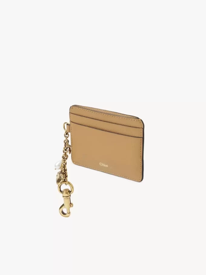 Chloé Charms card holder in grained leather