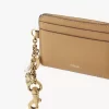 Chloé Charms card holder in grained leather