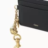 Chloé Charms card holder in grained leather