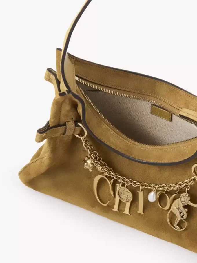 Chloé Charms hobo bag in suede leather