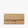 Chloé Charms long wallet with flap in grained leather