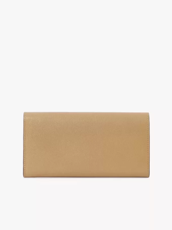 Chloé Charms long wallet with flap in grained leather