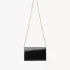 Chloé Iconic flap wallet on chain in patent leather