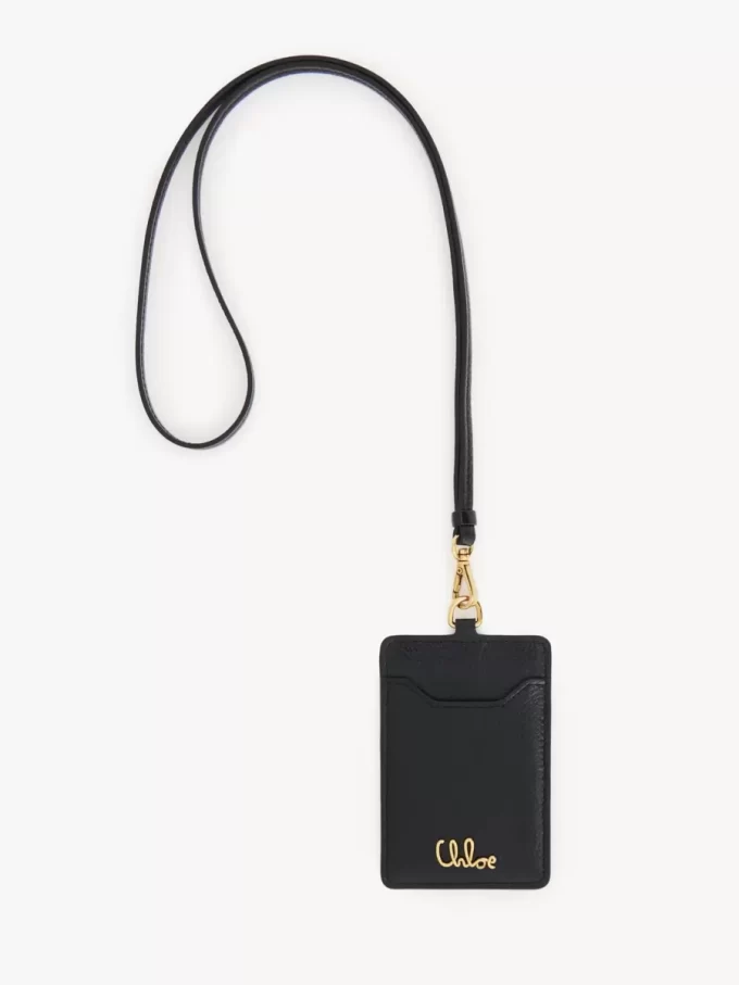 Chloé Iconic pass holder in grained leather