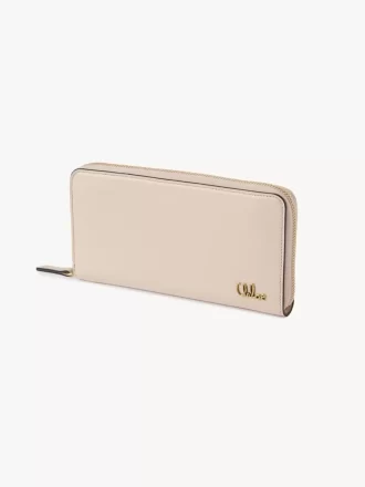 Chloé Iconic zipped long wallet in shiny leather