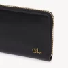 Chloé Iconic zipped long wallet in shiny leather