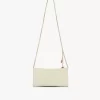 Chloé Spin flap wallet on chain in grained leather