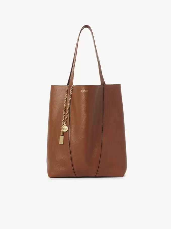 Chloé Spin tote bag in grained leather