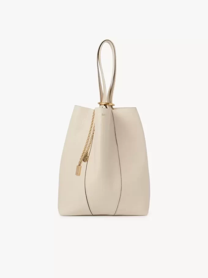 Chloé Spin tote bag in grained leather