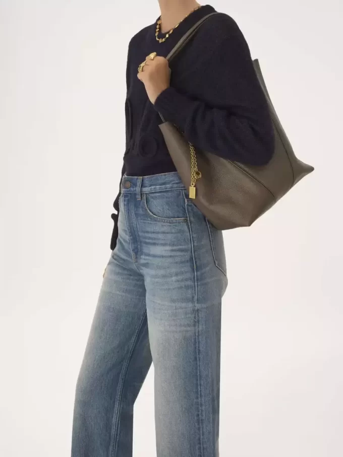 Chloé Spin tote bag in grained leather