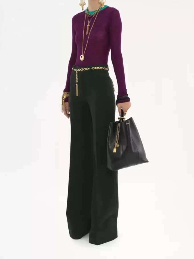 Chloé Spin tote bag in grained leather