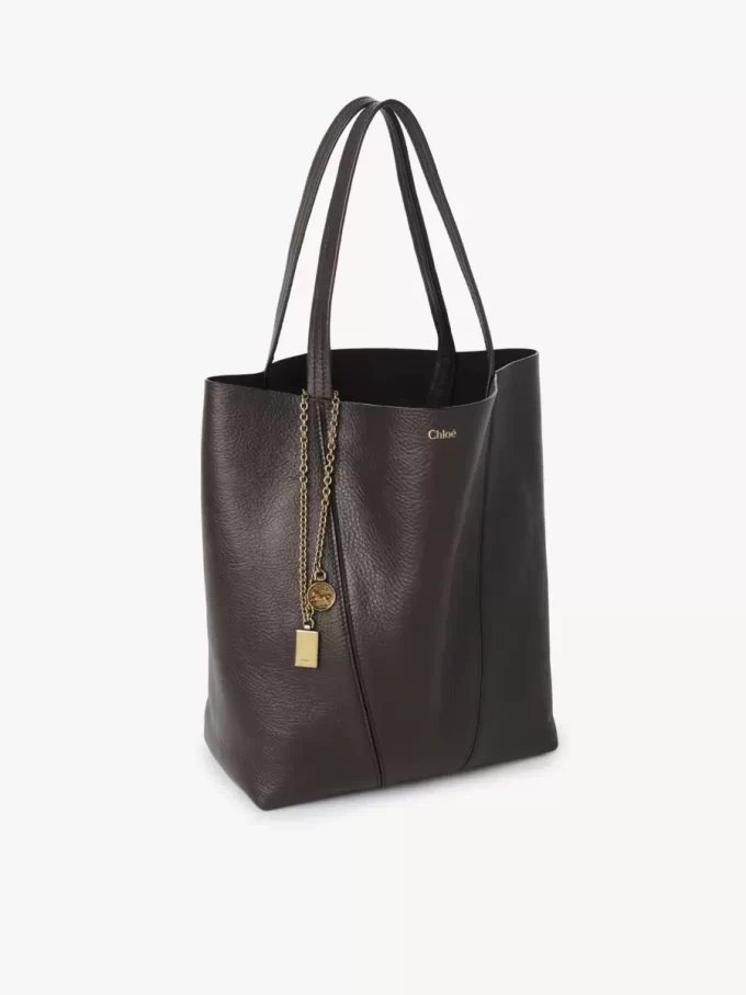 Chloé Spin tote bag in grained leather