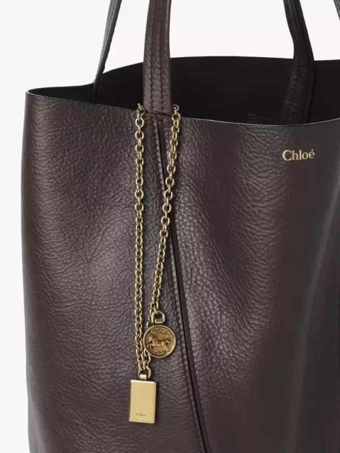Chloé Spin tote bag in grained leather