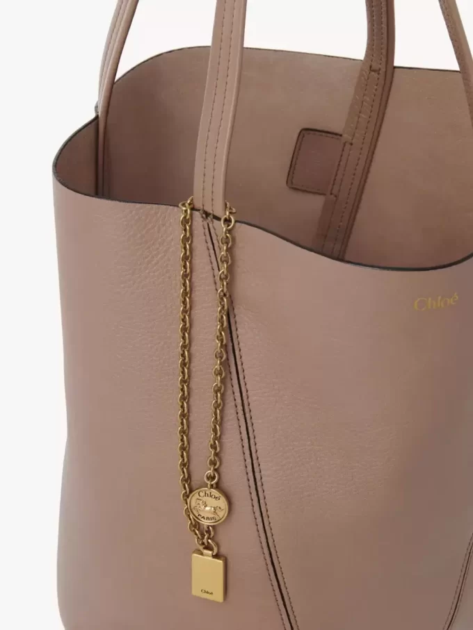 Chloé Spin tote bag in grained leather