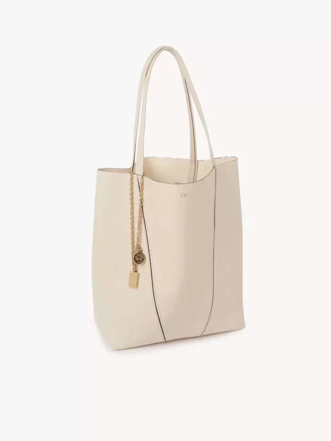 Chloé Spin tote bag in grained leather