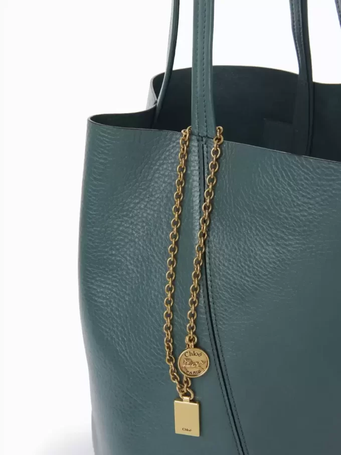Chloé Spin tote bag in grained leather