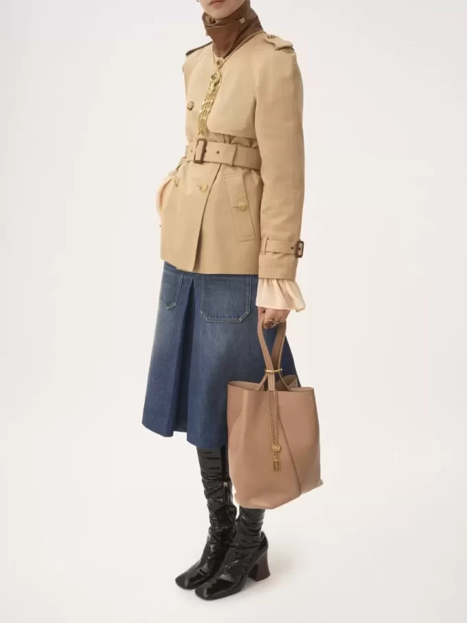 Chloé Spin tote bag in grained leather