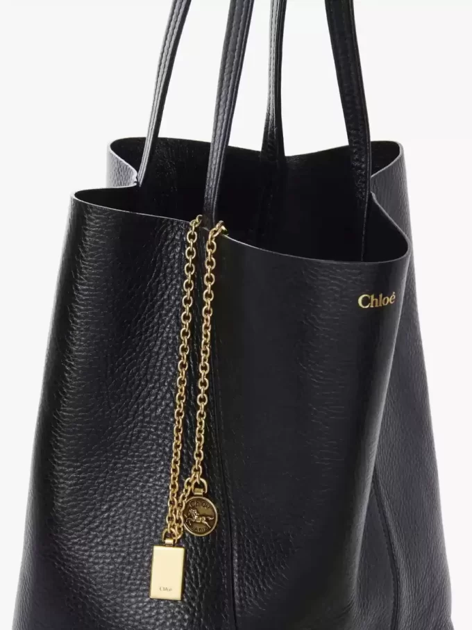 Chloé Spin tote bag in grained leather