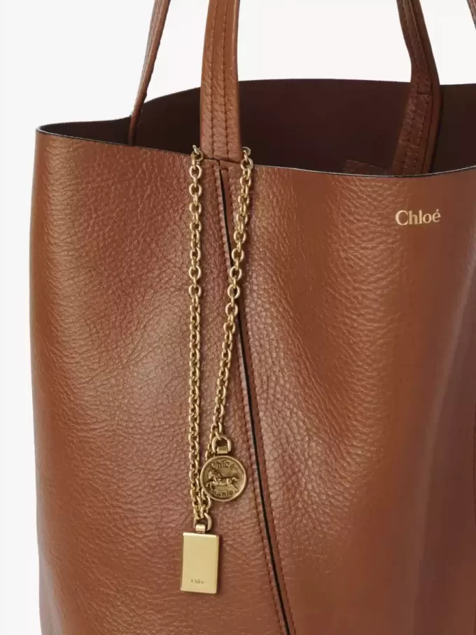 Chloé Spin tote bag in grained leather